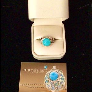 MarahLago Larimar Oceana Ring size 7 Pre-owned